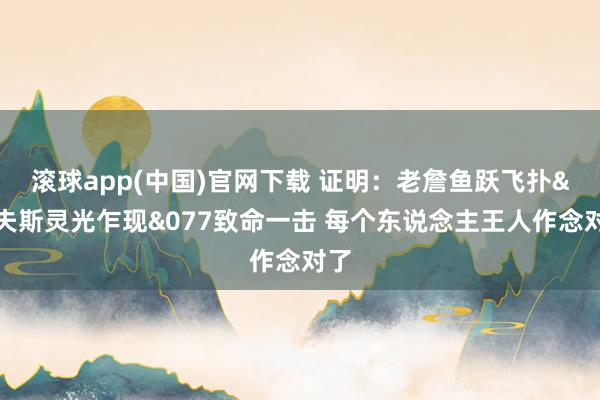滚球app(中国)官网下载 证明：老詹鱼跃飞扑&里夫斯灵光乍现&077致命一击 每个东说念主王人作念对了