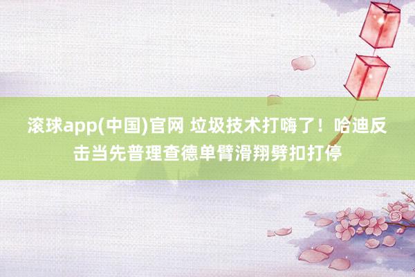 滚球app(中国)官网 垃圾技术打嗨了！哈迪反击当先普理查德单臂滑翔劈扣打停