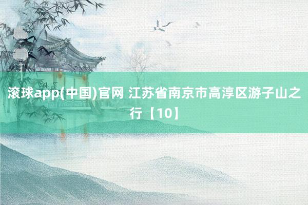 滚球app(中国)官网 江苏省南京市高淳区游子山之行【10】