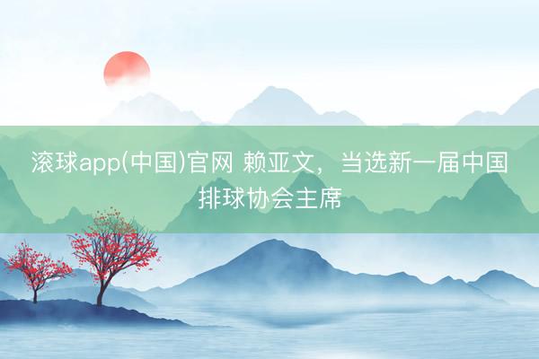 滚球app(中国)官网 赖亚文，当选新一届中国排球协会主席