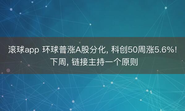 滚球app 环球普涨A股分化， 科创50周涨5.6%! 下周， 链接主持一个原则