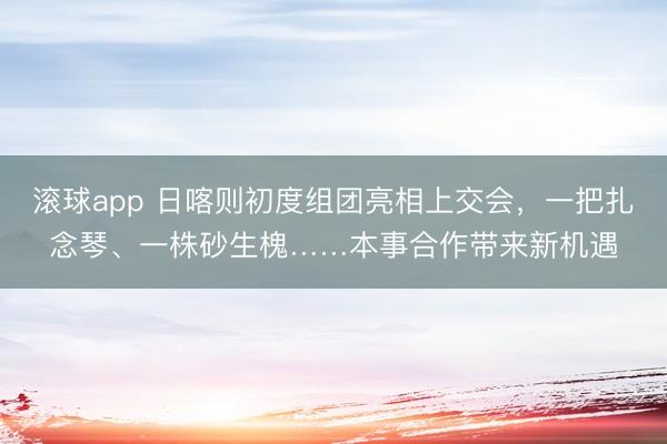 滚球app 日喀则初度组团亮相上交会，一把扎念琴、一株砂生槐……本事合作带来新机遇