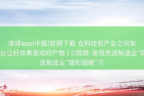 滚球app(中国)官网下载 在科技和产业之间架桥，中试平台让好效果变成好产物丨C视频·发现先进制造业“隐形翅膀”①